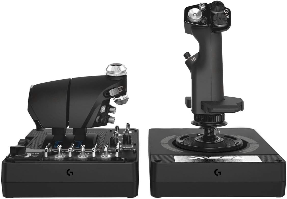 Logitech G X56 H.O.T.A.S Throttle and Joystick Flight Simulator Game Controller - Refurbished