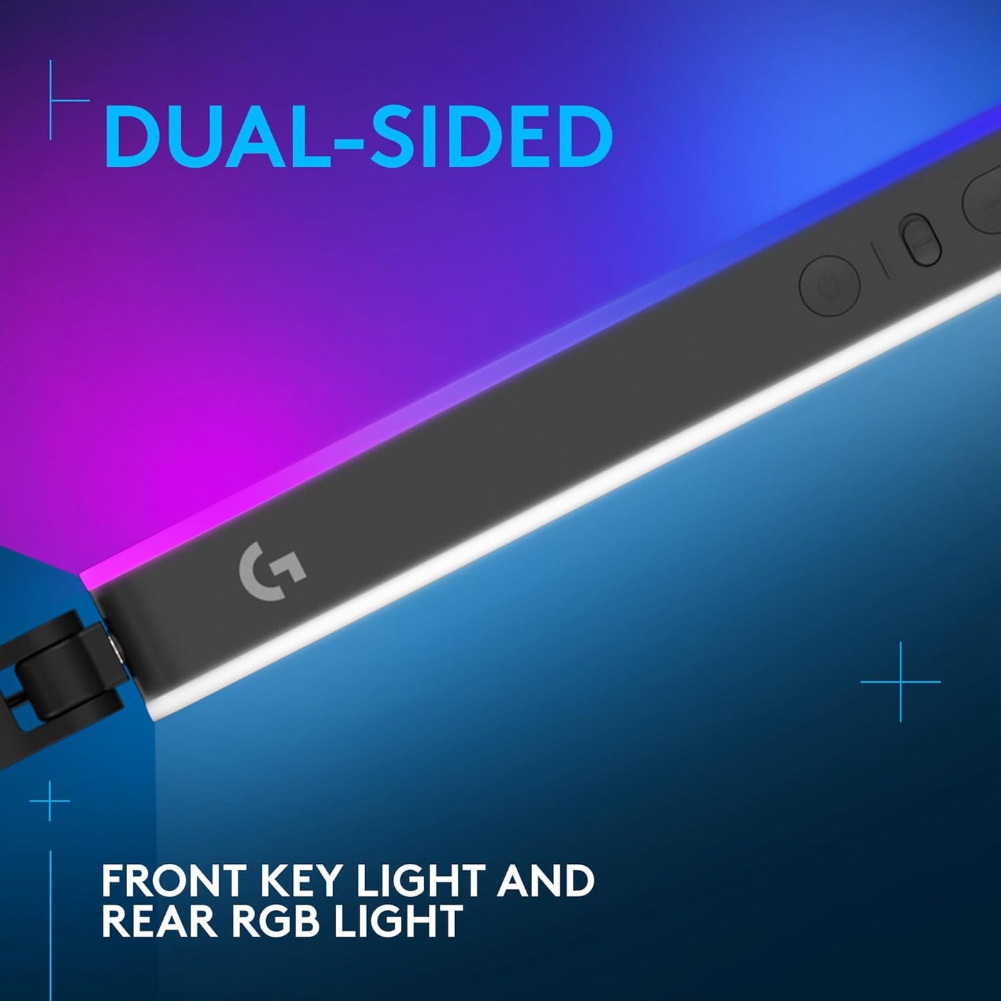 Logitech G Litra Beam LX Premium Dual-Sided RGB LED Streaming Key Light - Refurbished