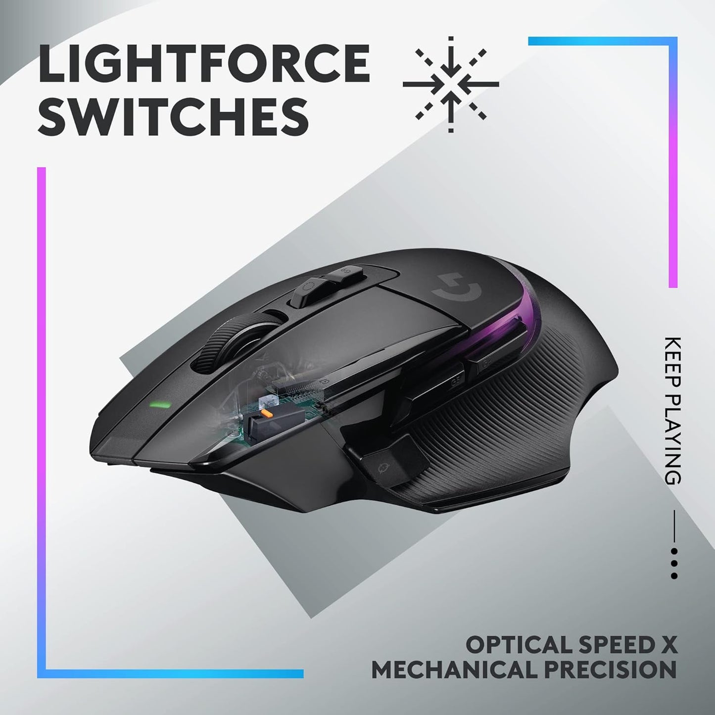 Logitech G G502 X PLUS LIGHTSPEED Wireless RGB Gaming Mouse - Refurbished