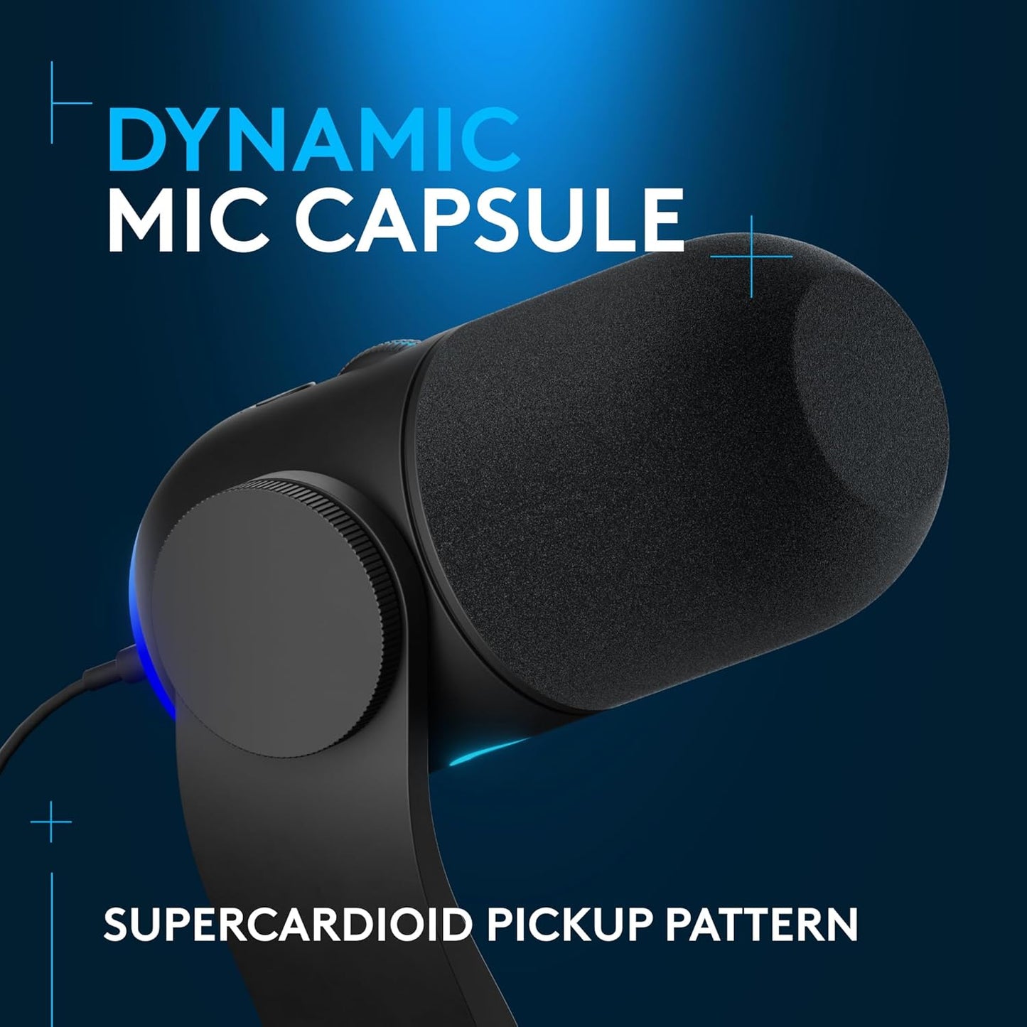 Logitech G Yeti GX Dynamic RGB Gaming Microphone with LIGHTSYNC - Refurbished