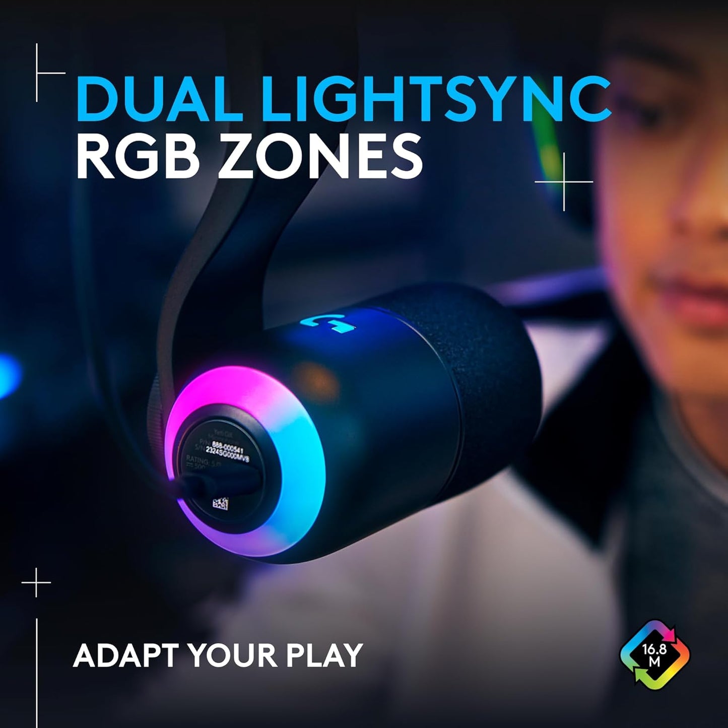 Logitech G Yeti GX Dynamic RGB Gaming Microphone with LIGHTSYNC - Refurbished