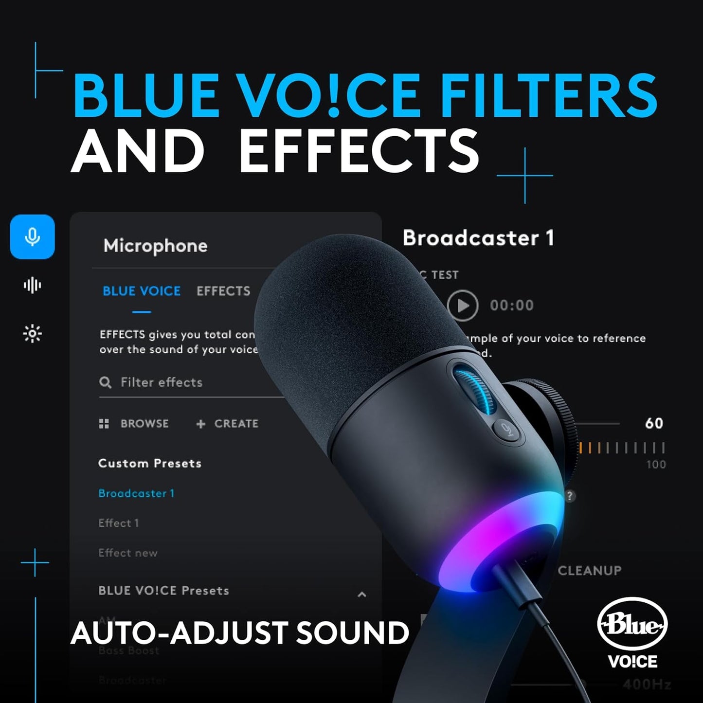 Logitech G Yeti GX Dynamic RGB Gaming Microphone with LIGHTSYNC - Refurbished