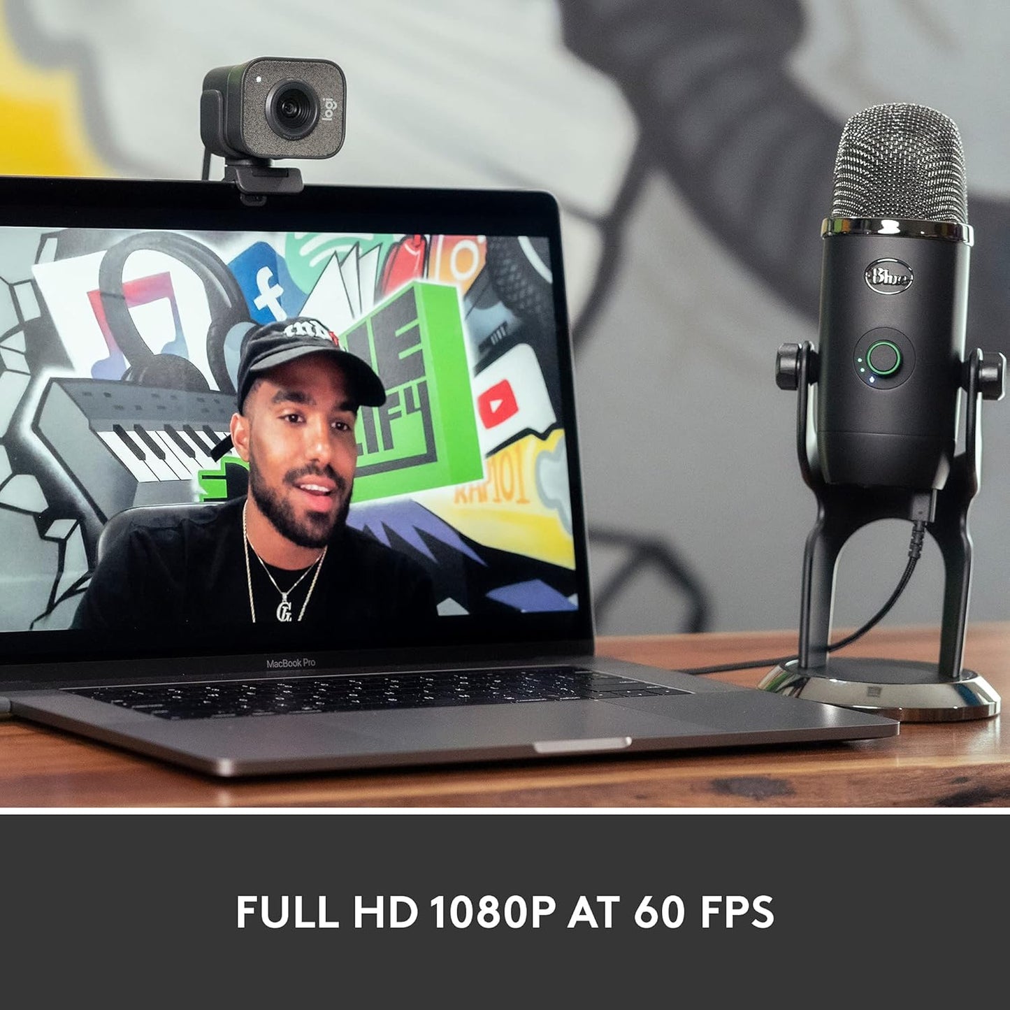 Logitech StreamCam – Live Streaming Webcam for Youtube and Twitch, Full 1080p HD 60fps - Refurbished