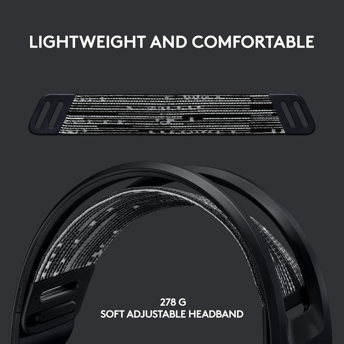 Logitech G G733 LIGHTSPEED Wireless Gaming Headset with suspension headband, LIGHTSYNC RGB - Refurbished