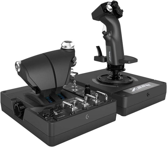 Logitech G X56 H.O.T.A.S Throttle and Joystick Flight Simulator Game Controller - Refurbished