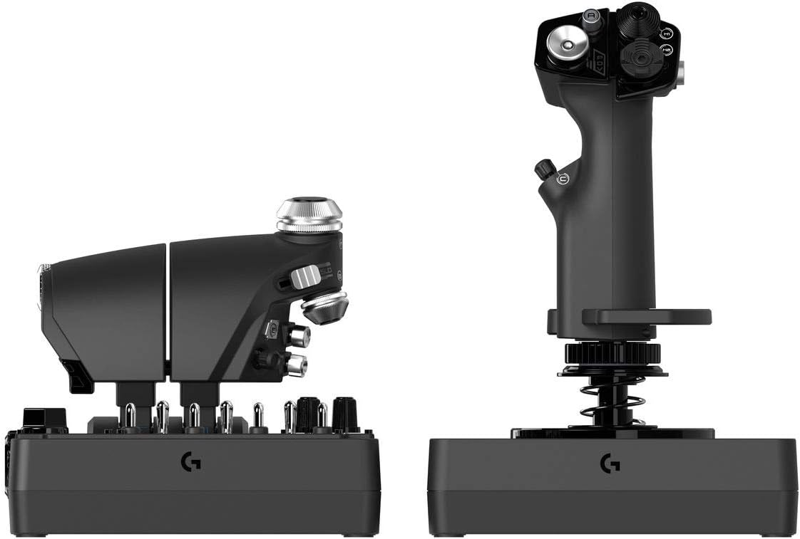 Logitech G X56 H.O.T.A.S Throttle and Joystick Flight Simulator Game Controller - Refurbished