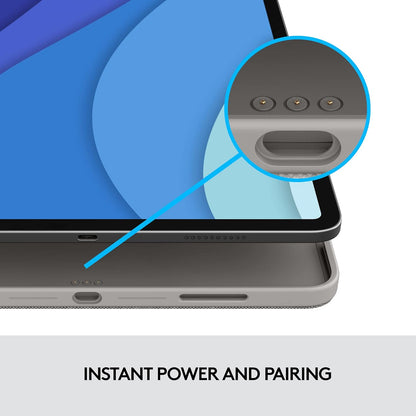 Logitech Combo Touch iPad Pro 12.9-inch (5th, 6th gen - 2021, 2022) Case - Detachable Backlit Keyboard with Kickstand - Refurbished