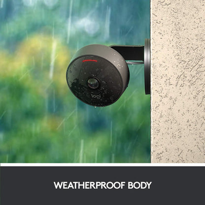 Logitech Circle View Weatherproof Wired Home Security Camera TrueView Video, 180° Wide Angle - Refurbished