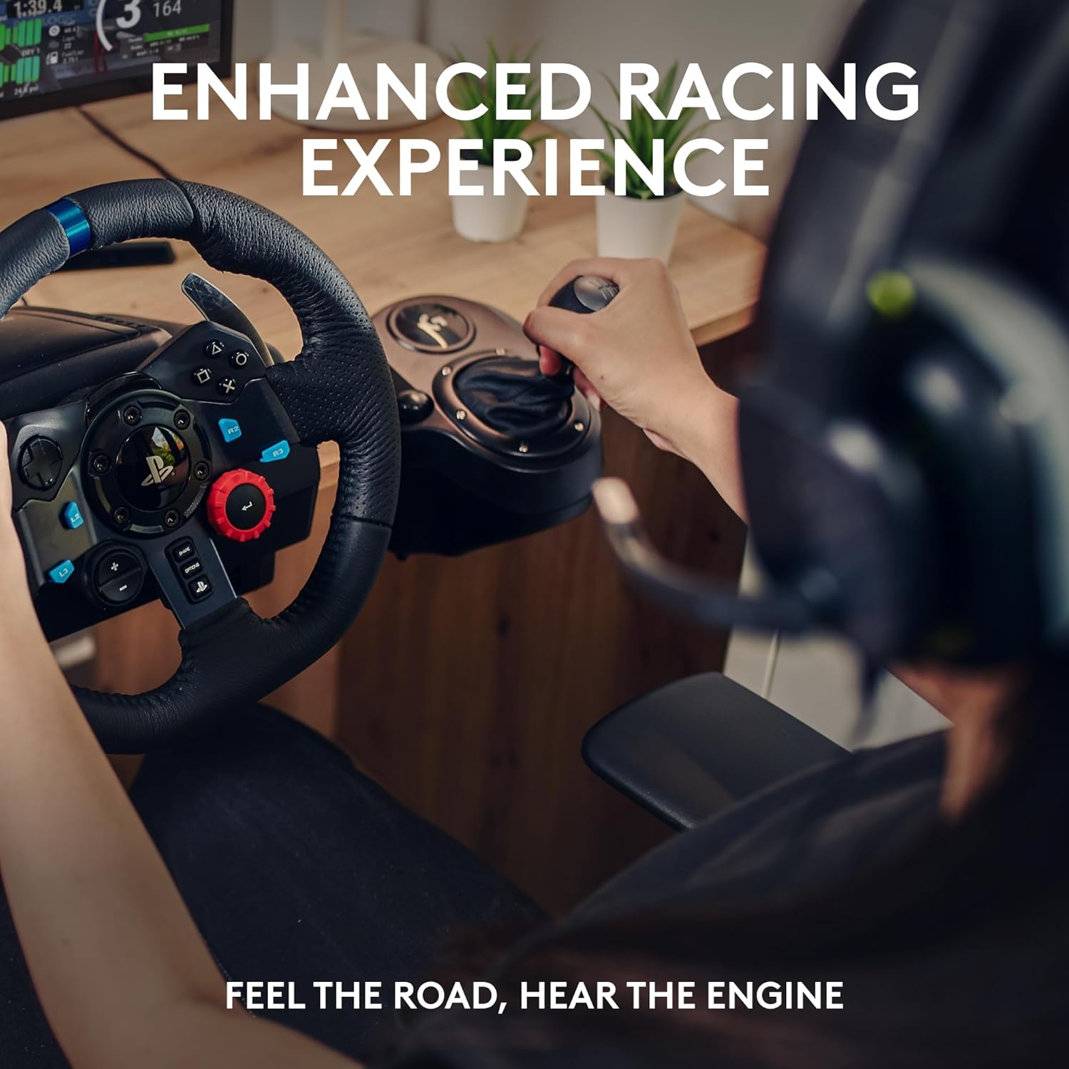 Logitech G29 Racing Wheel for PS & PC with A10 Headset (EU Plug) - Excellent Refurbished