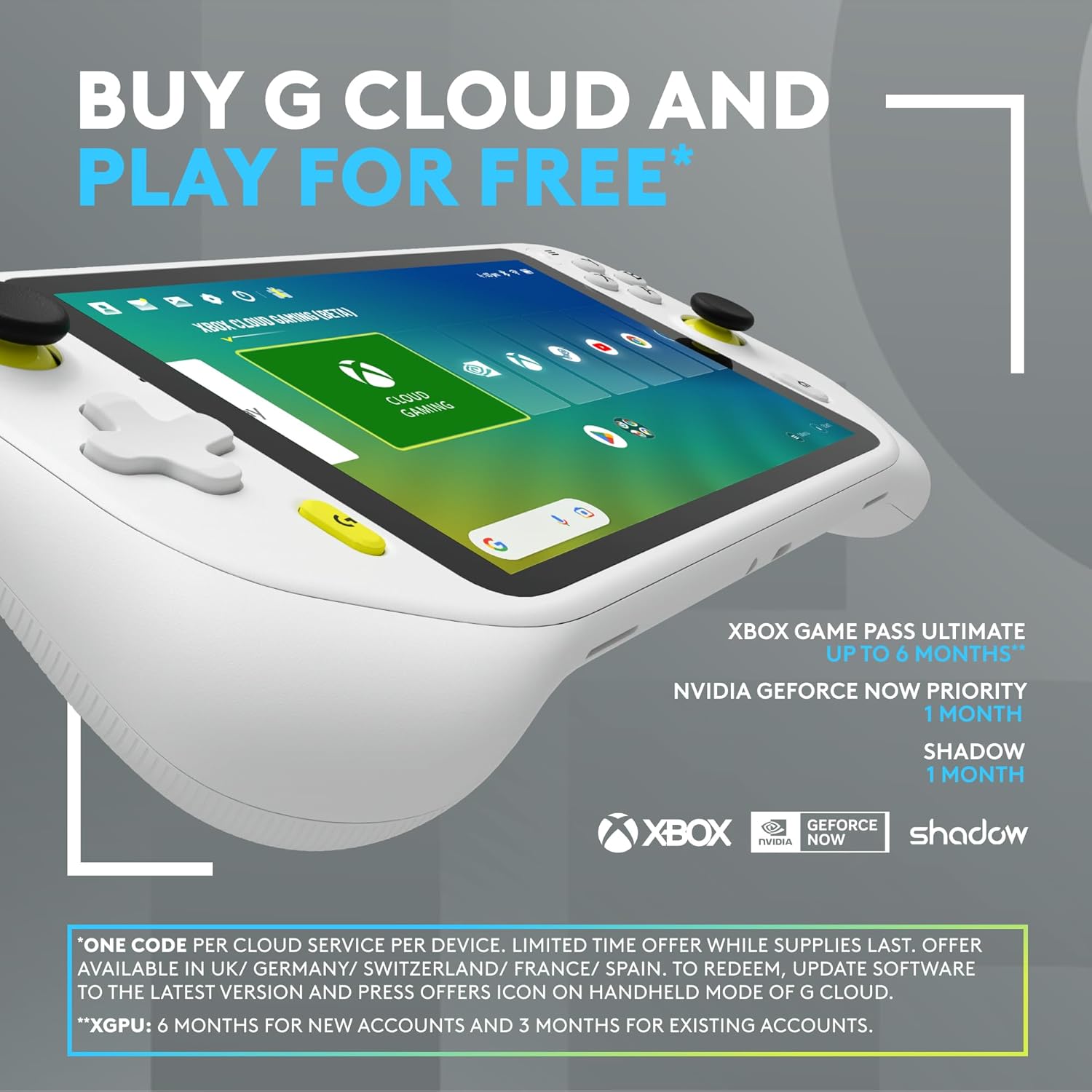 Logitech G Cloud Gaming Handheld, Portable Gaming Console with Long Battery Life - Refurbished
