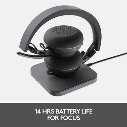 Logitech Zone 900 Over-Ear Wireless Bluetooth Headset with advanced noise-cancelling microphone - Refurbished