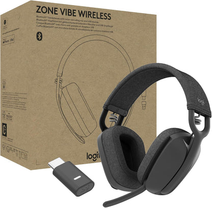 Logitech Zone Vibe Wireless Bluetooth® headphones with noise-cancelling mic - Refurbished