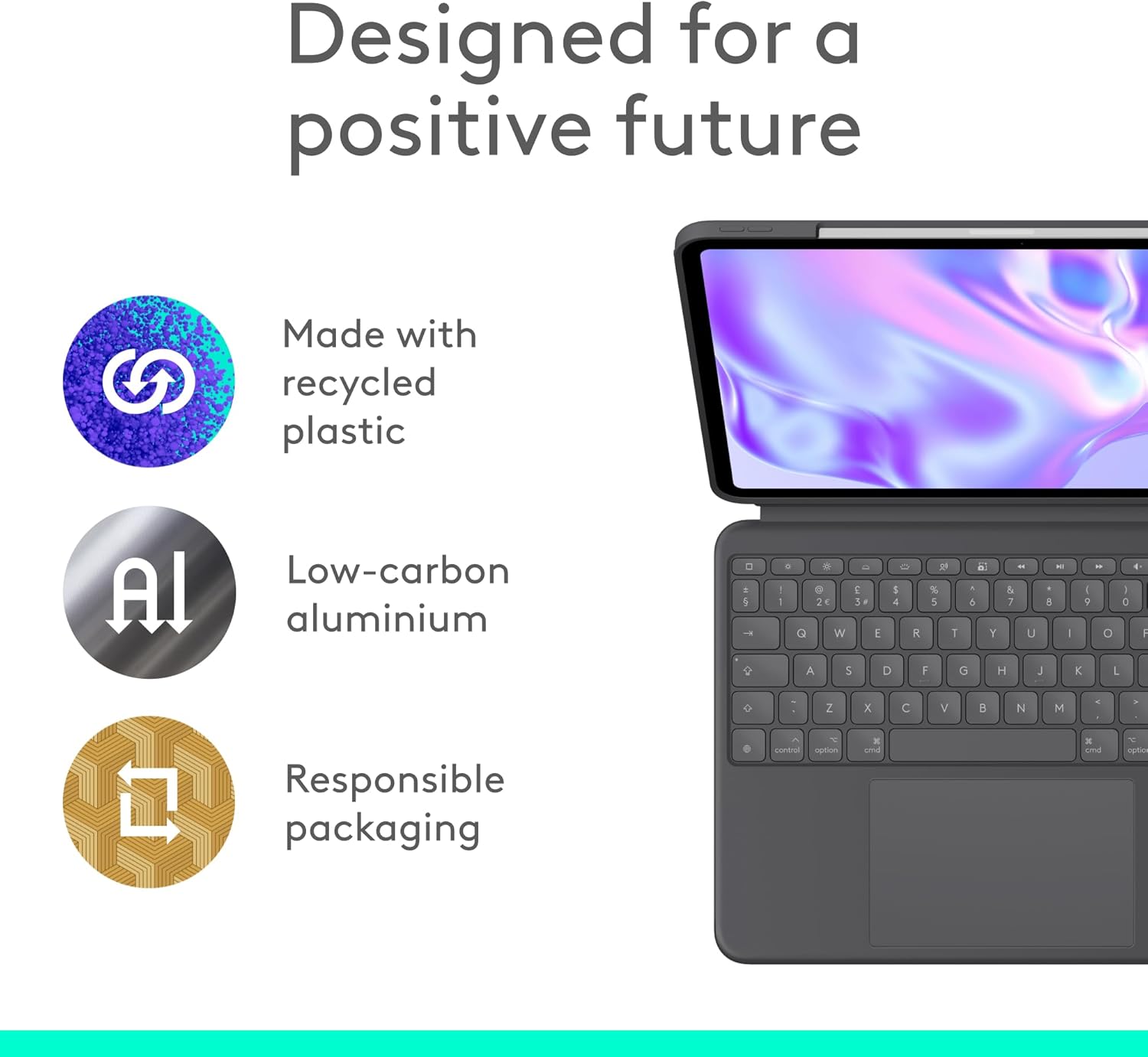 Logitech Combo Touch iPad Pro 13-inch (M4)(2024) Keyboard Case - Refurbished