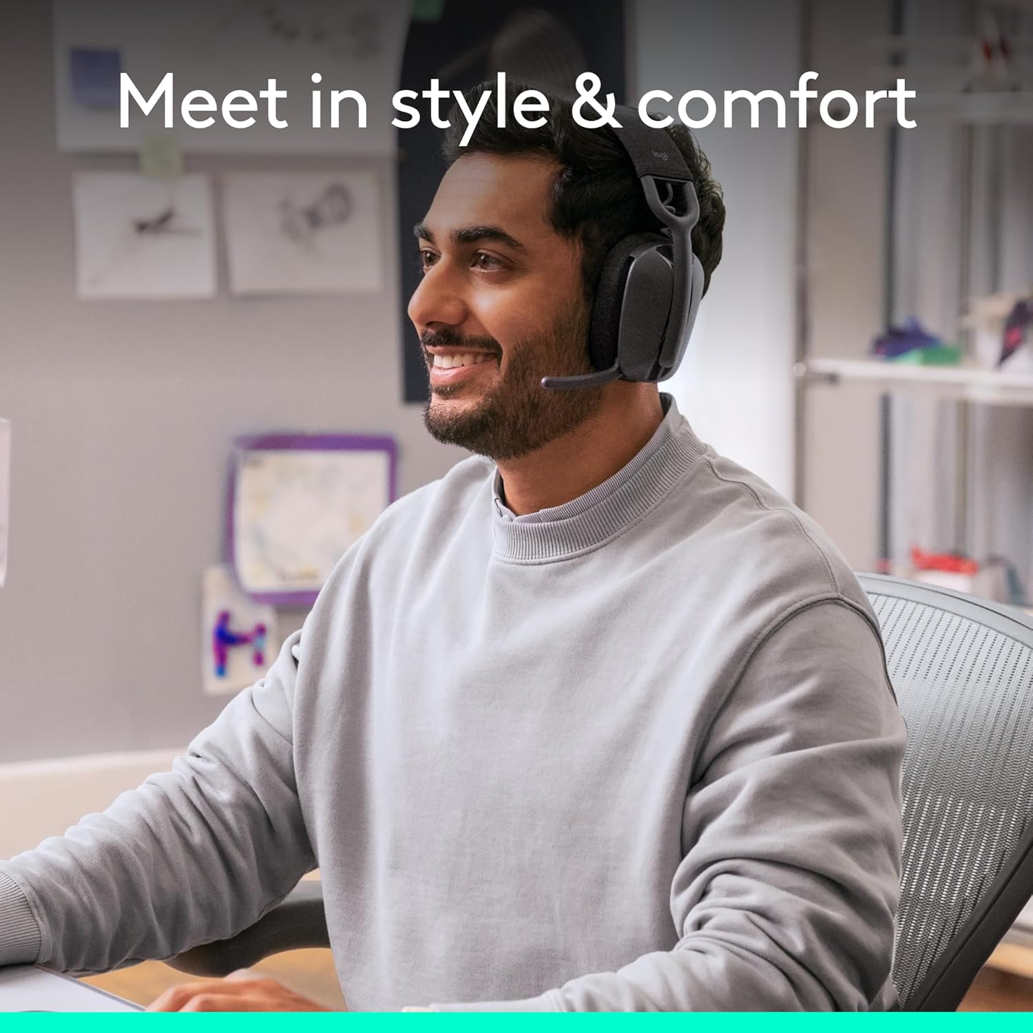 Logitech Zone Vibe Wireless Bluetooth® headphones with noise-cancelling mic - Refurbished