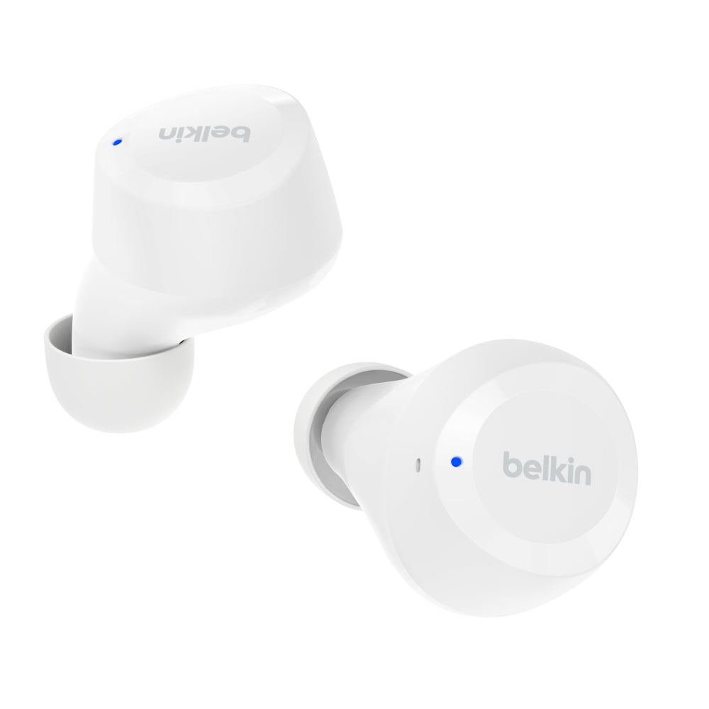Belkin SoundForm Bolt True Bluetooth Wireless Earbuds - White - Refurbished