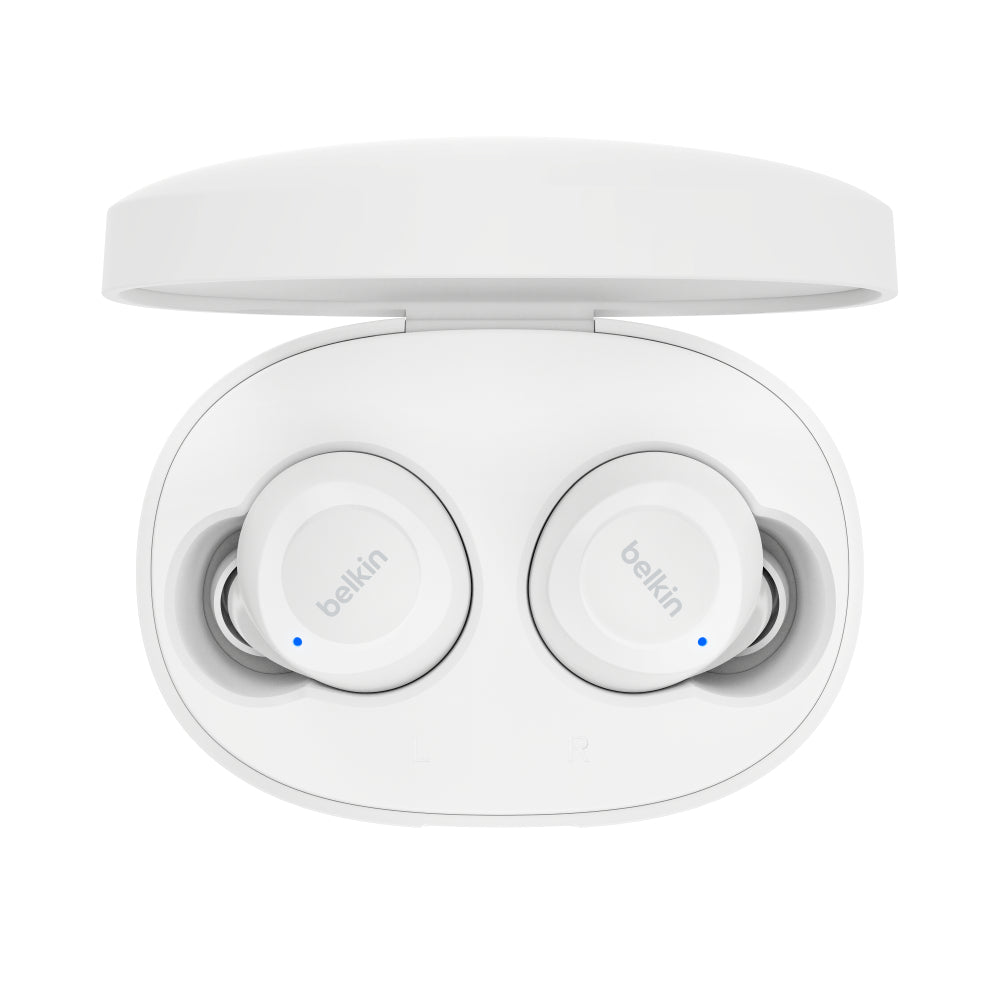 Belkin SoundForm Bolt True Bluetooth Wireless Earbuds - White - Refurbished