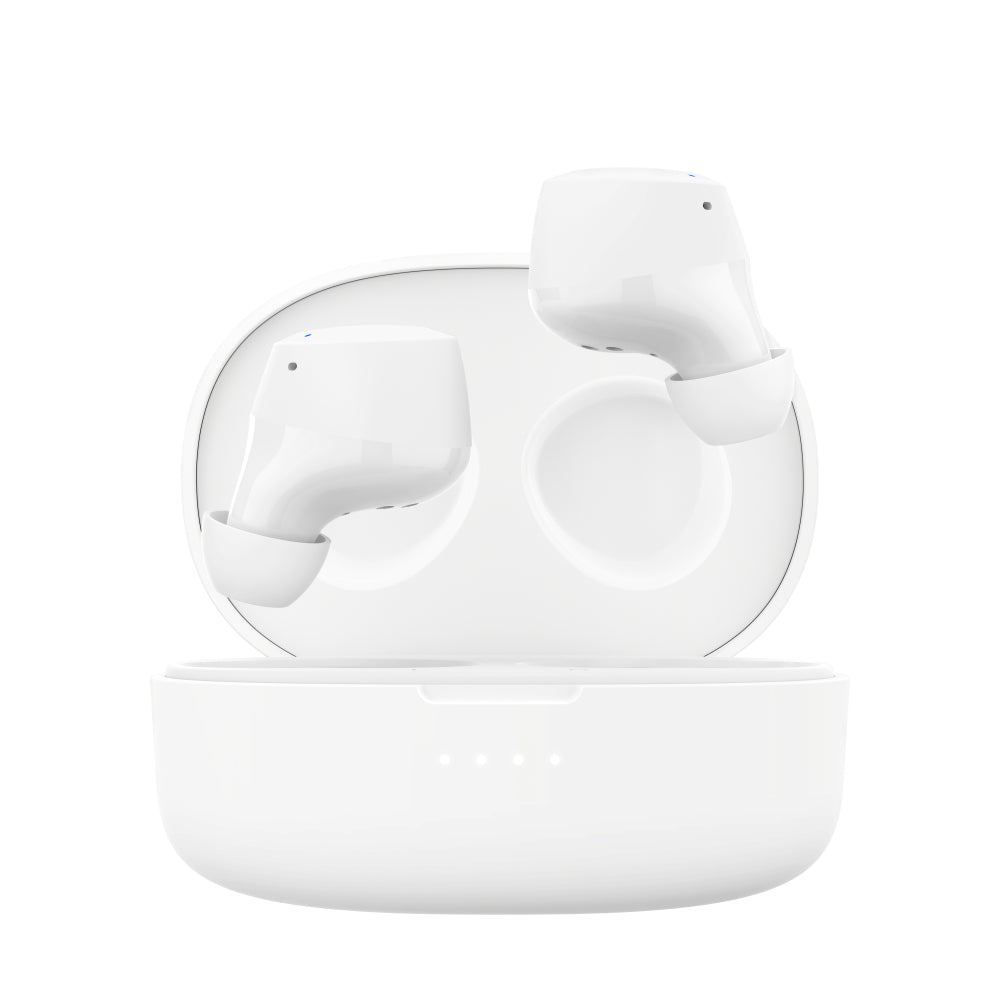 Belkin SoundForm Bolt True Bluetooth Wireless Earbuds - White - Refurbished