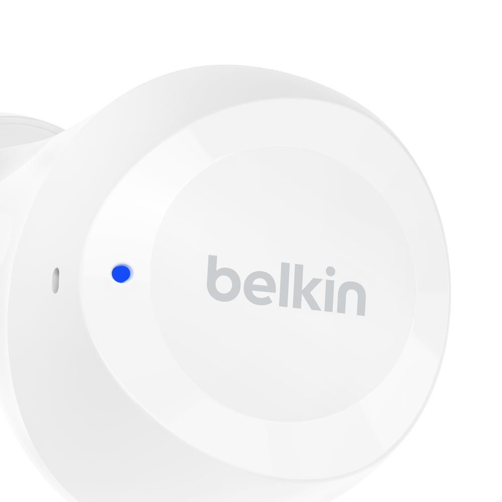 Belkin SoundForm Bolt True Bluetooth Wireless Earbuds - White - Refurbished