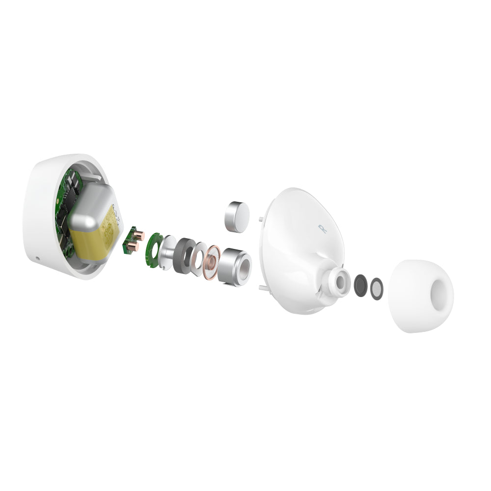 Belkin SoundForm Bolt True Bluetooth Wireless Earbuds - White - Refurbished