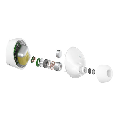 Belkin SoundForm Bolt True Bluetooth Wireless Earbuds - White - Refurbished