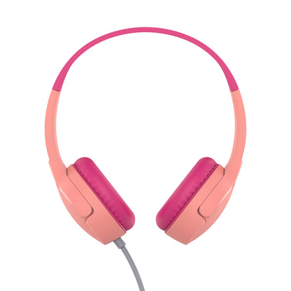 Belkin SoundForm Mini Wired On-Ear Headphones for Kids - Pink - Refurbished