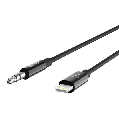 Belkin 3.5 mm Audio Cable with Apple Lightening Connector - Black - Refurbished