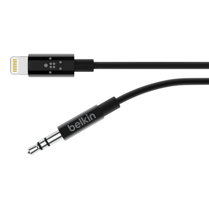 Belkin 3.5 mm Audio Cable with Apple Lightening Connector - Black - Refurbished