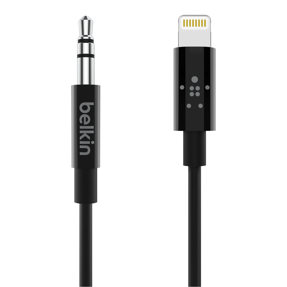 Belkin 3.5 mm Audio Cable with Apple Lightening Connector - Black - Refurbished