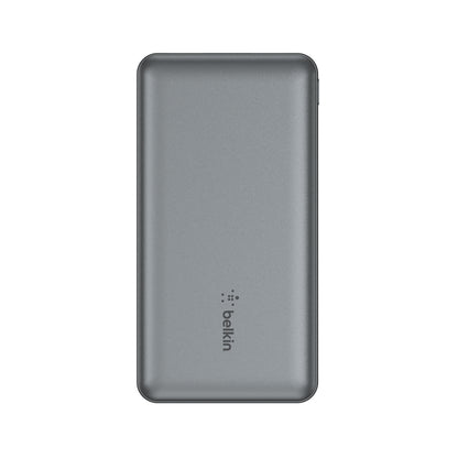 Belkin Power Bank 10000mAh - USB-A & C ports - 15w - iOS, Android - Gray - Refurbished