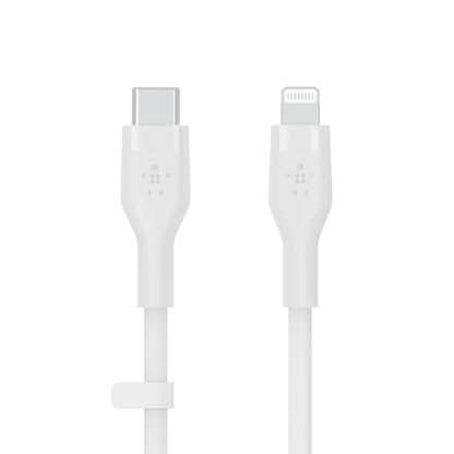 Belkin BoostCharge Flex USB-C with Lightening Connector - 2m Silicone Cable - White - Refurbished