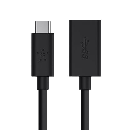 Belkin 3.0 USB-C to USB-A Adapter - 5 Gbps - Black - Refurbished