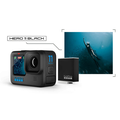 GoPro HERO 11 Black Waterproof Action Camera with 5.3K60 - Certified Refurbished