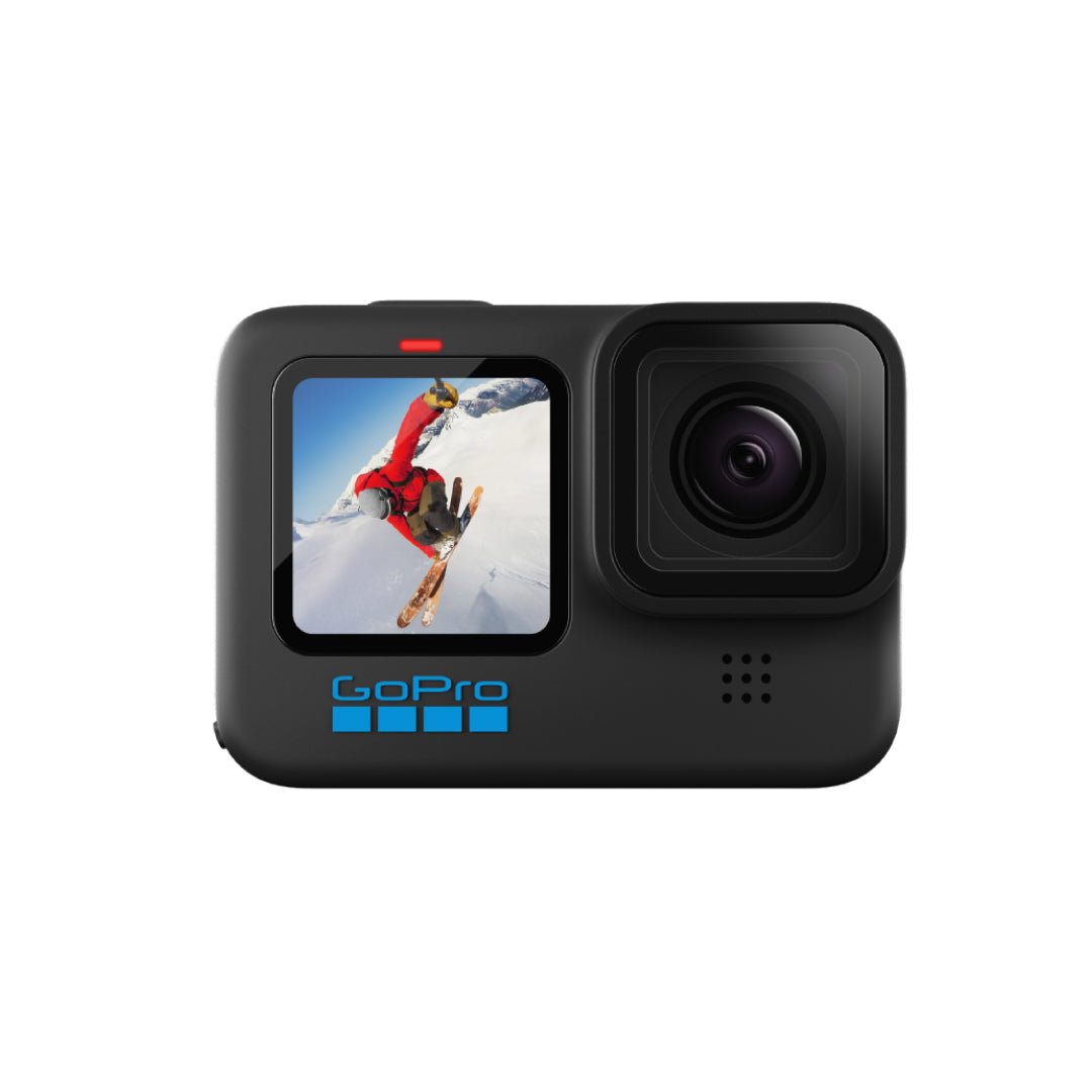 GoPro HERO10 Black - Waterproof Action Camera with Front LCD and Touch Rear Screens, 5.3K60 Ultra HD Video, 23MP Photos, 1080p Live Streaming, Webcam, Stabilization