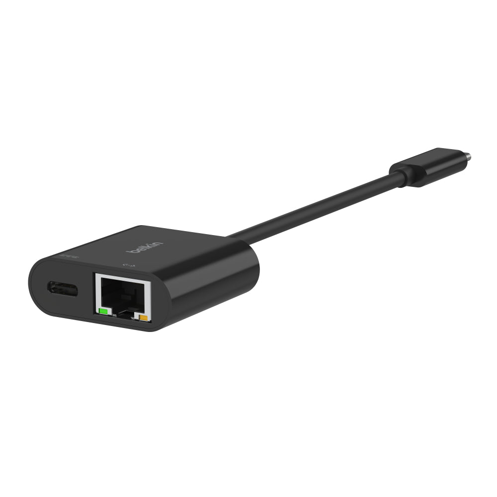 Belkin USB-C to Ethernet + Charge Adapter 100W - Black - Refurbished