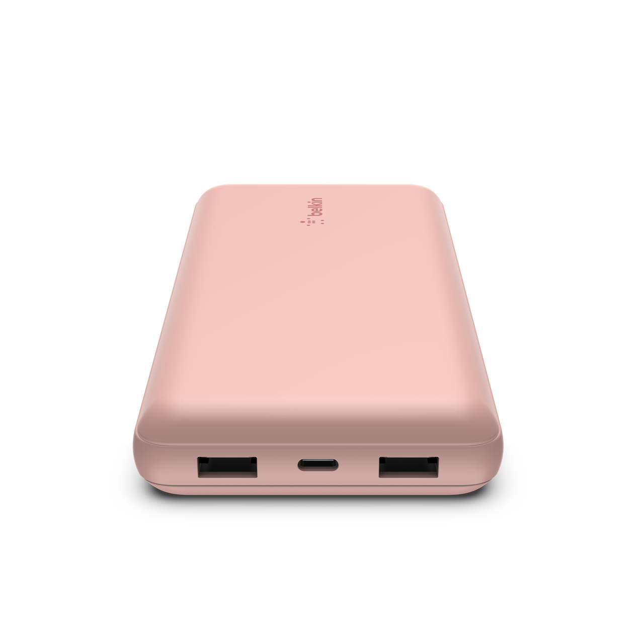 Belkin Portable Charger 20000mAh - USB A & C ports - 15W - iOS, Android - Rose Gold- Refurbished