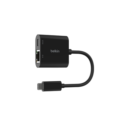 Belkin USB-C to Ethernet + Charge Adapter 100W - Black - Refurbished