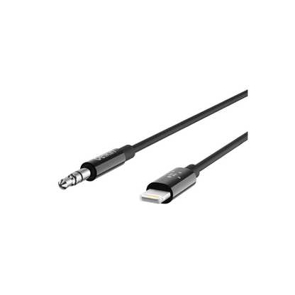 Belkin 3.5 mm Audio Cable with Apple Lightening Connector - Black - Refurbished