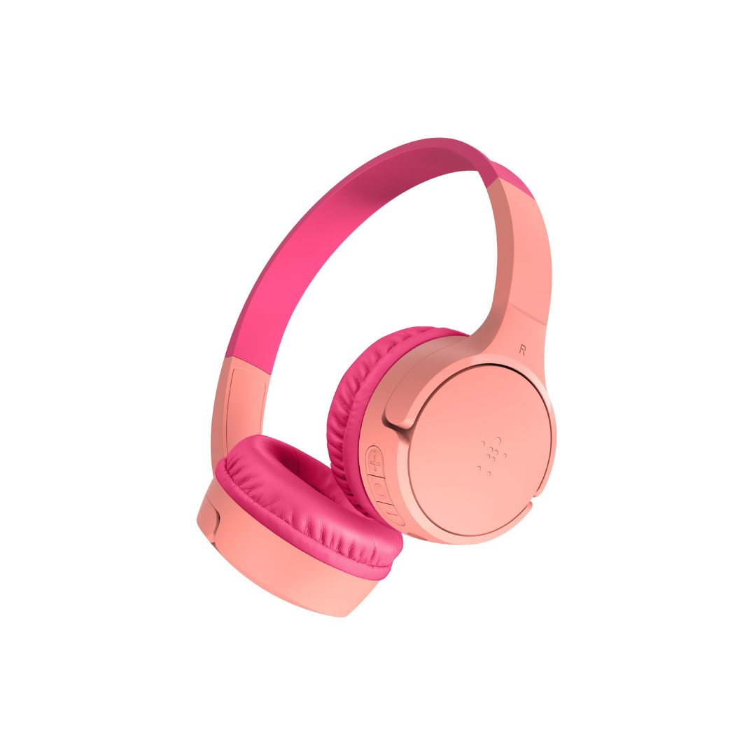 Belkin SoundForm Mini Wireless Over-Ear Headset for Kids - Pink - Refurbished