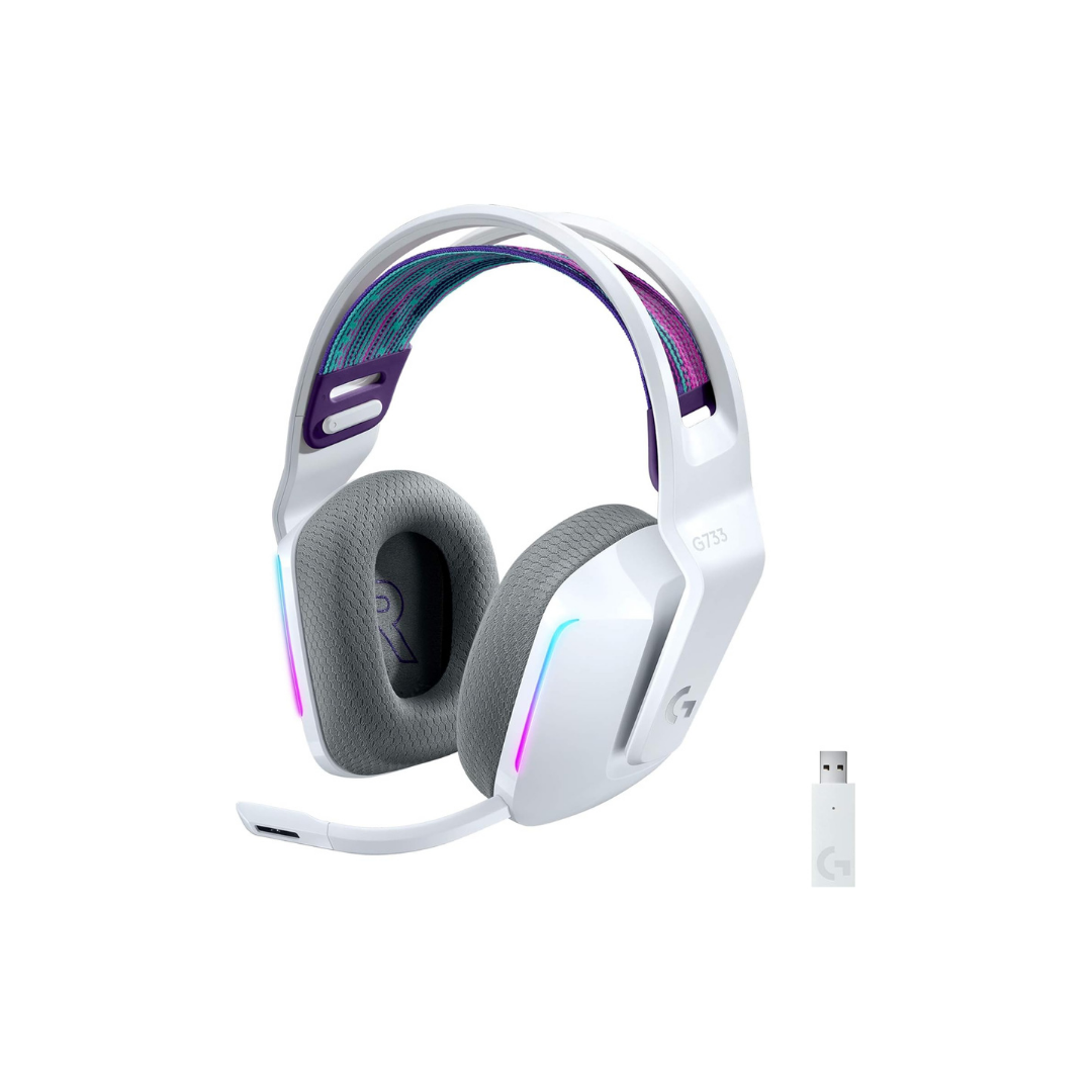 Logitech G733 LIGHTSPEED Wireless Gaming Headset with headband, LIGHTSYNC RGB - Refurbished