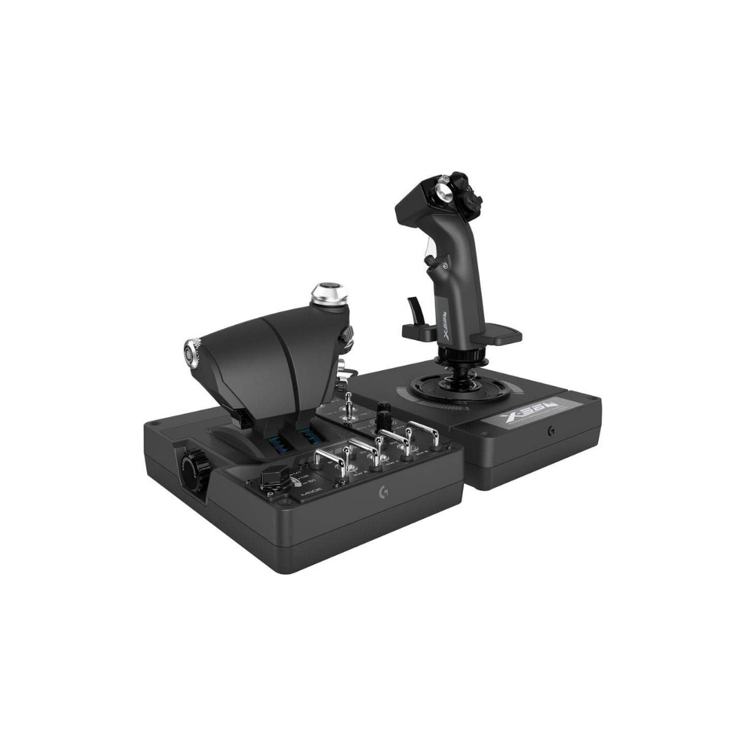 Logitech G X56 H.O.T.A.S Throttle and Joystick Flight Simulator Game Controller - Refurbished