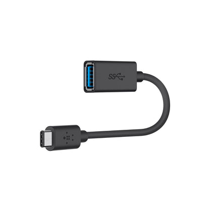 Belkin 3.0 USB-C to USB-A Adapter - 5 Gbps - Black - Refurbished