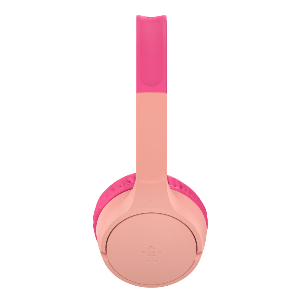 Belkin SoundForm Mini Wireless Over-Ear Headset for Kids - Pink - Refurbished