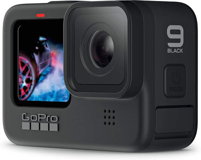 GoPro HERO 9 Black - Waterproof Action Camera with Front LCD and Touch Rear Screens, 5K Ultra HD Video, 20MP Photos, 1080p Live Streaming, Webcam, Stabilization