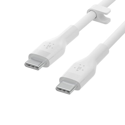 Belkin BoostCharge Flex USB-C - 2m Silicone Cable - White - Refurbished